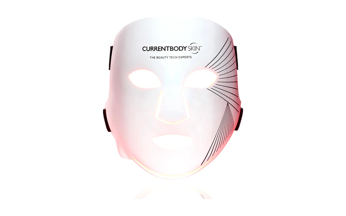 CurrentBody Skin LED Mask Series 2, a flexible white silicone face mask
